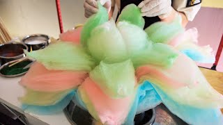 The process of making sweet flowers Korean cotton candy master [upl. by Dihsar224]