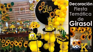 Decoraciones Fiesta Tematica de Girasoles [upl. by Lunna353]