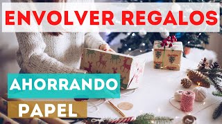 FORMA DE ENVOLVER REGALOS CON POCO PAPEL [upl. by Yorgo]