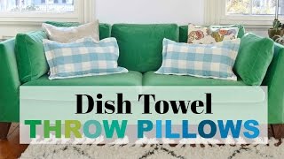 Dish Towel Throw Pillow [upl. by Wycoff]