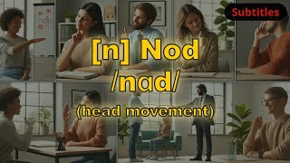 n Nod meaning head movement with 5 examples [upl. by Toiboid]