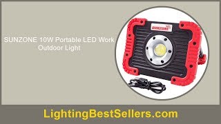 sunzone 10w portable led work outdoor light [upl. by Zoarah315]