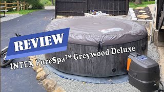 Intex PureSpa Greywood Deluxe 6 Hot Tub  Setup And Review 2022 [upl. by Alwitt]