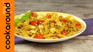 Insalata di pasta fredda con pesto e pomodorini [upl. by Ecirtap745]