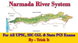 Narmada River System  UPSC SSC CGL [upl. by Jehu340]