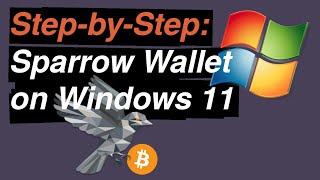 How to download and verify Sparrow Bitcoin Wallet on Windows 11 [upl. by Hcirdla464]