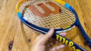 Wilson Profile Adult Recreational Tennis Racket Grip size 34 38” BlueOrange Unboxing [upl. by Kinimod]