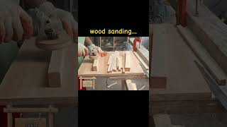 Wood sanding using angle grinder  diy sander sandingwood woodworking [upl. by Eadas936]