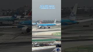 klm taxiing in lax international airport after landing california [upl. by Rozamond]