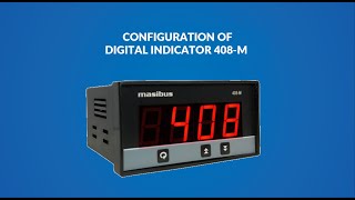 Masibus Digital Indicator 408M configuration [upl. by Souza]