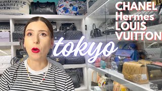 Rare Vintage Bags in Japan ❤️ Tokyo Shopping Vlog ❤️ Ralphs Cafe ❤️ Chanel LV Hermes Casanova [upl. by Ardnuaet]