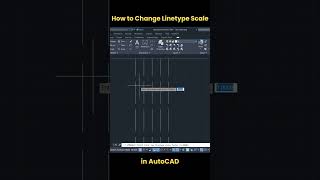 How to Change Linetype Scale in AutoCAD autocad shorts [upl. by Mckale475]