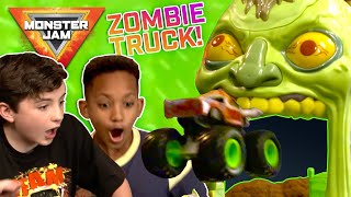 Zombie MONSTER TRUCK Madness 🧟‍♂️ Monster Jam Revved Up Recaps  Monster Truck MOST DONUTS Record [upl. by Aseral798]