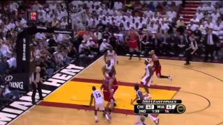 Derrick Rose 3 nasty dunks vs Heat 2011 NBA playoffs ECF GM4 [upl. by Afatsom]