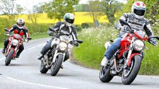 Ducati Monster test  796 v 696 v 1100 [upl. by Tito]