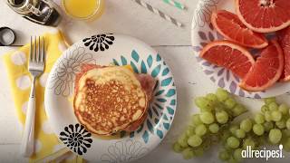 How to Make Leftover Pancake Breakfast Sandwiches  Breakfast Recipes  Allrecipescom [upl. by Genesia419]