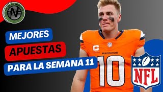 Mejores Apuestas NFL Semana 11 Pronósticos deportivos NFL temporada 2024 🏈 💰 [upl. by Elatsyrc]