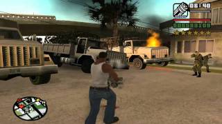 Gta San andreas 6 stelle combattimento finale parte 12 HD 720p [upl. by Ertsevlis]