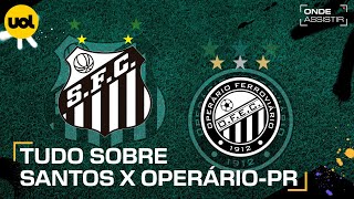 SANTOS X OPERÁRIO ONDE ASSISTIR TRANSMISSÃO AO VIVO E HORÁRIO PELO BRASILEIRÃO SÉRIE B [upl. by Eyar398]