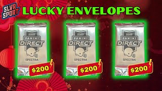 🤑 EVERY CARD D TO 8 🤑 2023 Panini Spectra Football Lucky Envelope Packs X3 [upl. by Carlota]