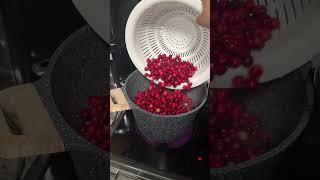 canninglife canning foodpreservation cranberrysauce cranberry recipe thanksgivingrecipe food [upl. by Yeniffit]