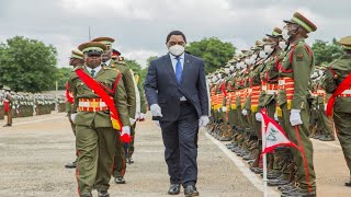 ZAMBIA ARMY COMMISSIONING PARADE FOR OFFICER CADETS ZAMBIA ARMY INTAKE 242021 [upl. by Anirat]