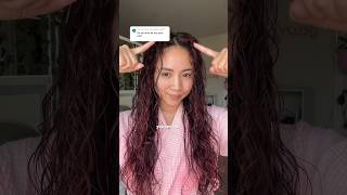 AIR DRYING tips for curly wavy hair 👌🏼 hairroutine wavyhair haircare [upl. by Faux]