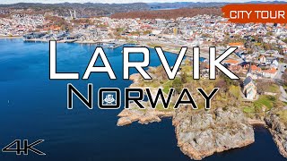 Larvik Norway  City Tour amp Drone 4k [upl. by Hartley]