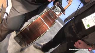 NAMM 14  LÃ¢g Guitars Tramontane T77PE Occitania OC300CE amp T500DCE Demos [upl. by Mendy]