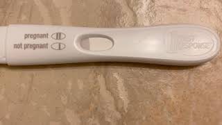 POSITIVE first response pregnancy test in real time [upl. by Aramanta407]