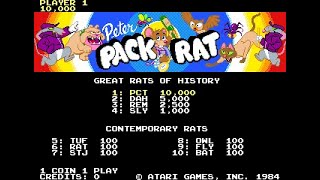 Peter Pack Rat  Arcade Atari 1984 [upl. by Bekha360]