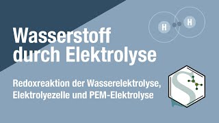 Wasserstoff herstellen mit Elektrolyse  Wie funktioniert die Wasserelektrolyse [upl. by Tanberg]