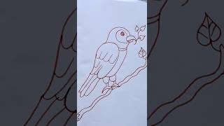 मैं तोता मैं तोता हरे रंग मैं तोता Parrot drawing easy flyparrot drawing youtubebalgeetshortvideo [upl. by Fernald443]