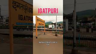 Igatpuri indainrailway ytshorts train travel indianstation railwayfacts18 [upl. by Raji805]