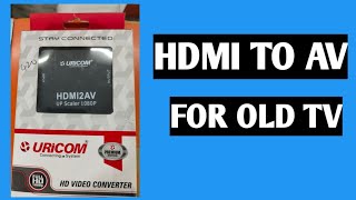 Hdmi to av converter 4k support for your old tv branded uricom [upl. by Eeral]