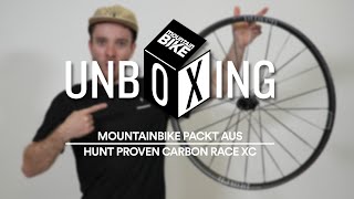 Carbonspeichen  und superleicht Hunt Proven Race XC UD Carbon Laufräder im Detail  Unboxing [upl. by Nanda932]