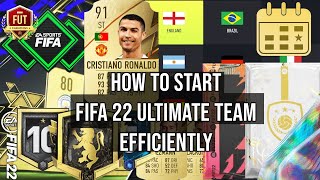 How To Start FIFA 22 ULTIMATE TEAM Efficiently amp Build A Good Starter Team Quickly BEGINNER GUIDE [upl. by Costin197]