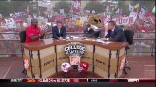 Lee Corso drops the FBomb on ESPN Gameday [upl. by Asilim54]