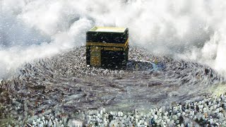 The holy city of Mecca now The Kaaba is closing forever The wind speed reaches 275 kmh [upl. by Frodin264]