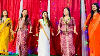 Nepali Christmas SongAakashai MaBy Tara Rai amp Sanjay TamangCover Dance4K [upl. by Leonie650]