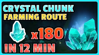 Crystal Chunk Farm 180 The Chasm in 12 MIN  Genshin Impact [upl. by Romilly]