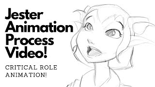 Critical Role Animation Jester Animation  Process Video [upl. by Paul680]