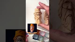 ⚡️Enhance Your Wood Carvings with Pro Painting Tips whittling woodcarving howtopaint [upl. by Rramal]