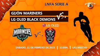 GIJÓN MARINERS vs LG OLED BLACK DEMONS I LNFA Serie A [upl. by Odlaner]