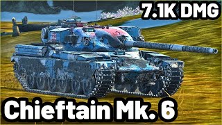 Chieftain Mk 6  71K DAMAGE  3 KILLS  WOT Blitz Pro Replays [upl. by Abbey413]