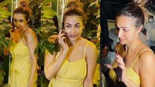 Malaika Arora Spotted Visuals In Bandra Post Salon Session [upl. by Essyla]