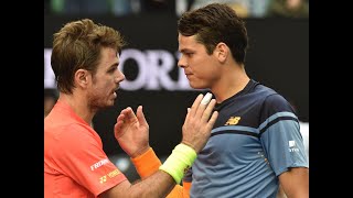 Raonic vs Wawrinka  Australian Open 2016 R4 Full Match [upl. by Asinet]