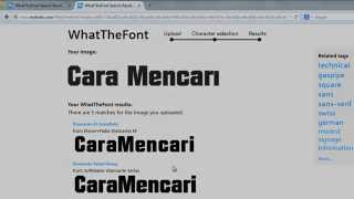 Tutorial Cara Mudah Mencari Nama Font di Coreldraw [upl. by Maurine106]