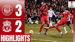 Late drama in the Europa League  Toulouse 32 Liverpool  Highlights [upl. by Ahsaekal531]