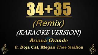 3435 Remix  Ariana Grande ft Doja Cat Megan Thee Stallion KaraokeInstrumental [upl. by Anatole541]